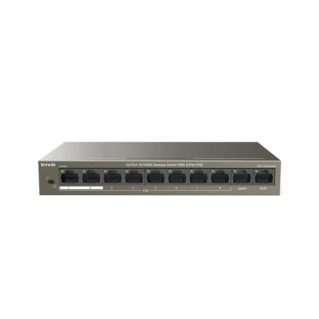 Switch PoE Tenda TEF1110P-8-63W : évitez les pannes et les coupures
