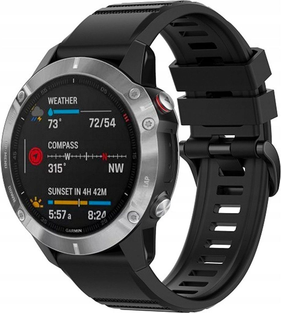 FIXED FIXSST-QF26MM-BK, Uhrenarmband, Garmin, Garmin Descent Mk+J73:J832 Garmin Enduro Garmin Fenix 3 Sapphire Gray Leather Garmin Fenix 5X ..., Si...