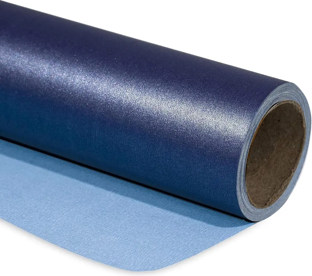 Carta Regalo Matrimonio Blu Navy Opaca - 10m di Eleganza Pura