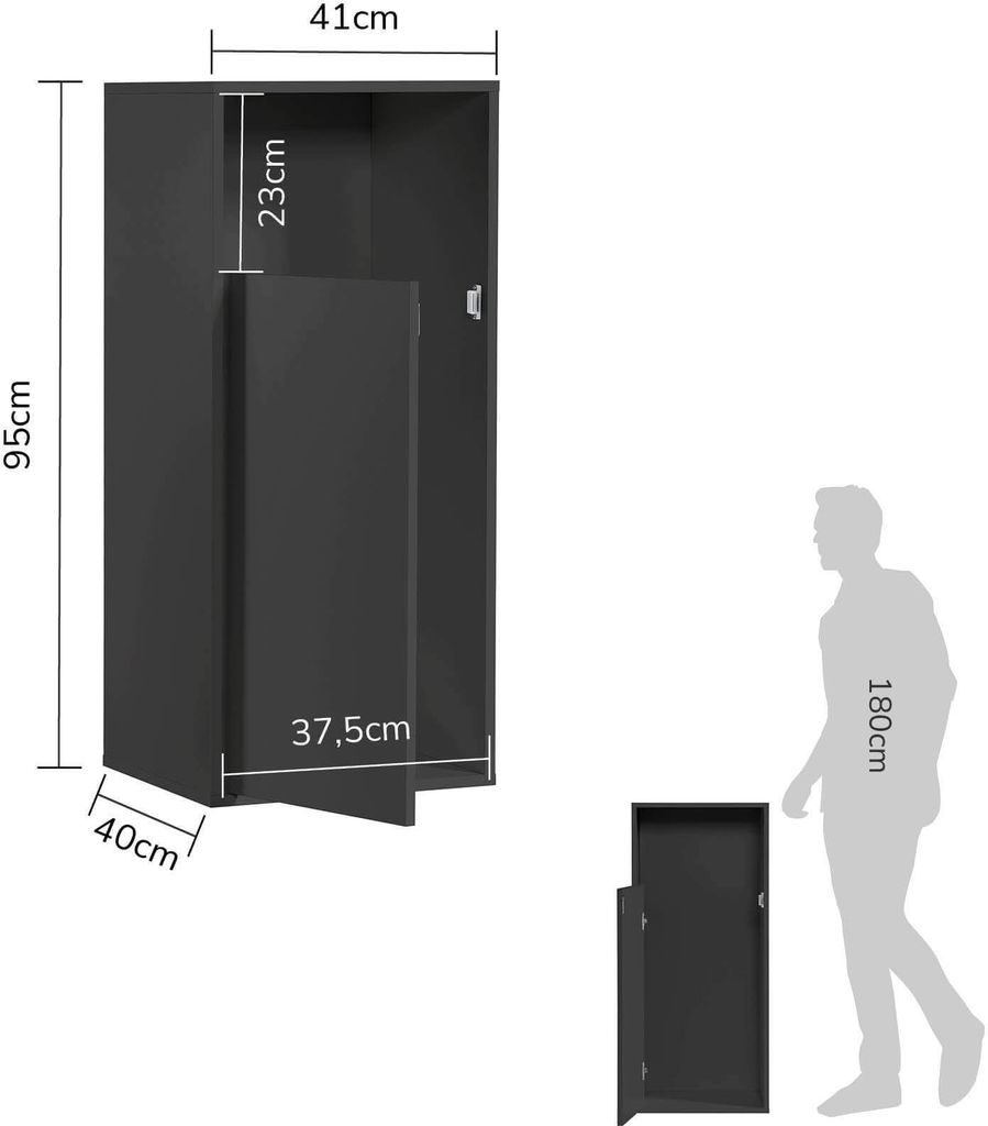 mokebo® Wäscheschrank in Weiß 'Der Wäschehüter', Produktbild 6