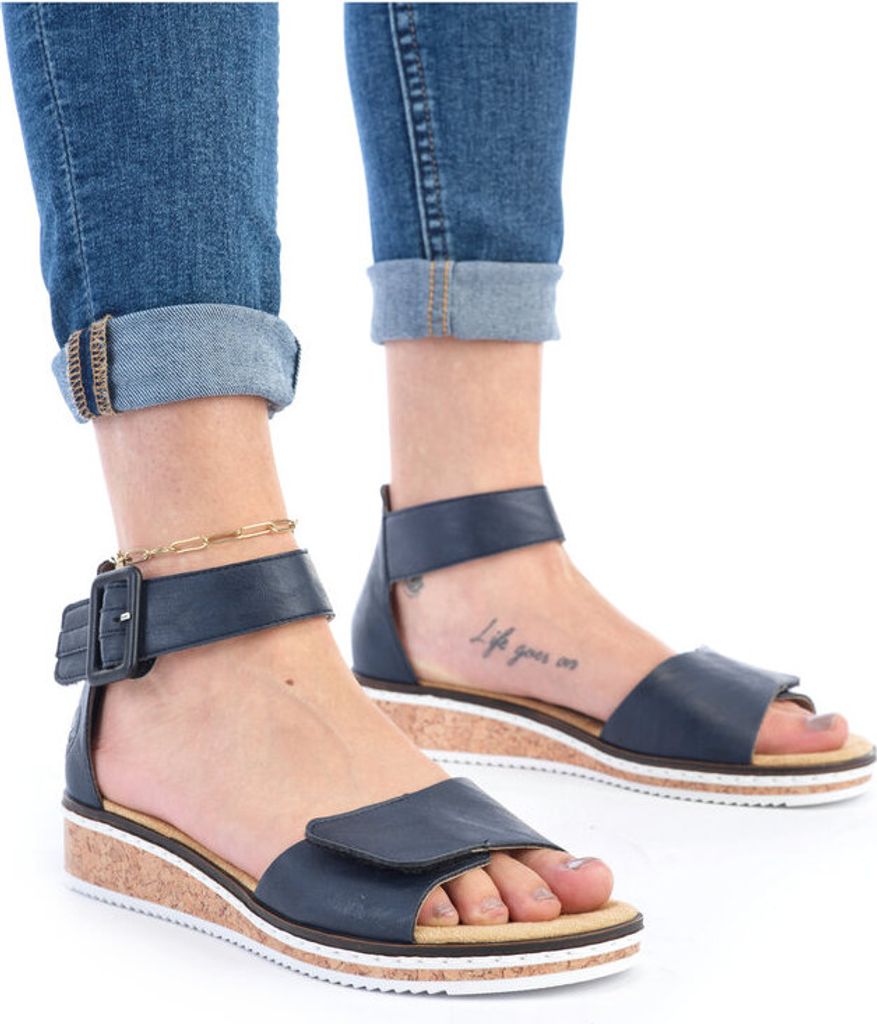 Rieker Damen Sandalen geschlossene Ferse Klettverschluss Produktbild 29