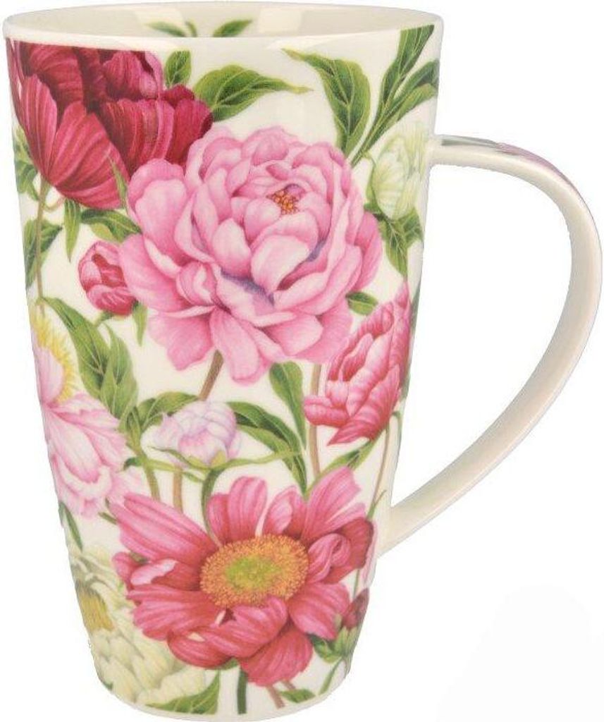Dunoon Becher Kaffeebecher Teetasse Kaffeetasse Henley Peonies