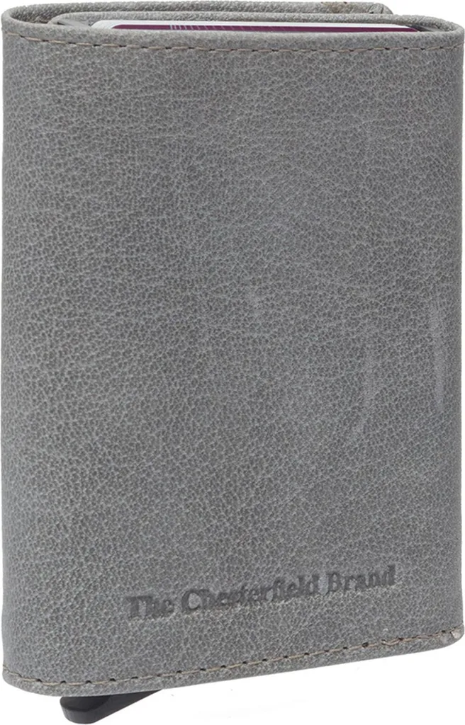 The Chesterfield Brand Paris: Portacarte in Pelle Grigio Chiaro