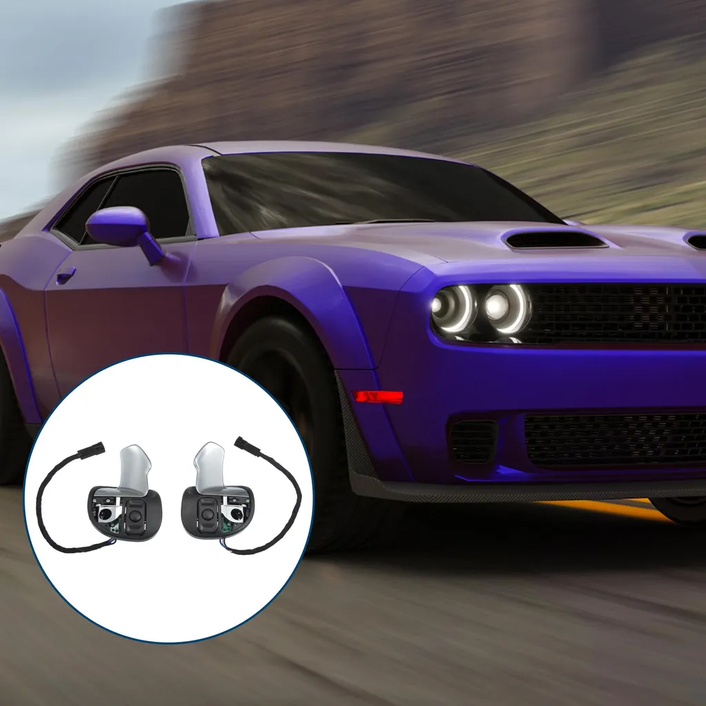 Extension de Palettes au Volant pour Dodge Noir, Kit de 2 Pièces Volant