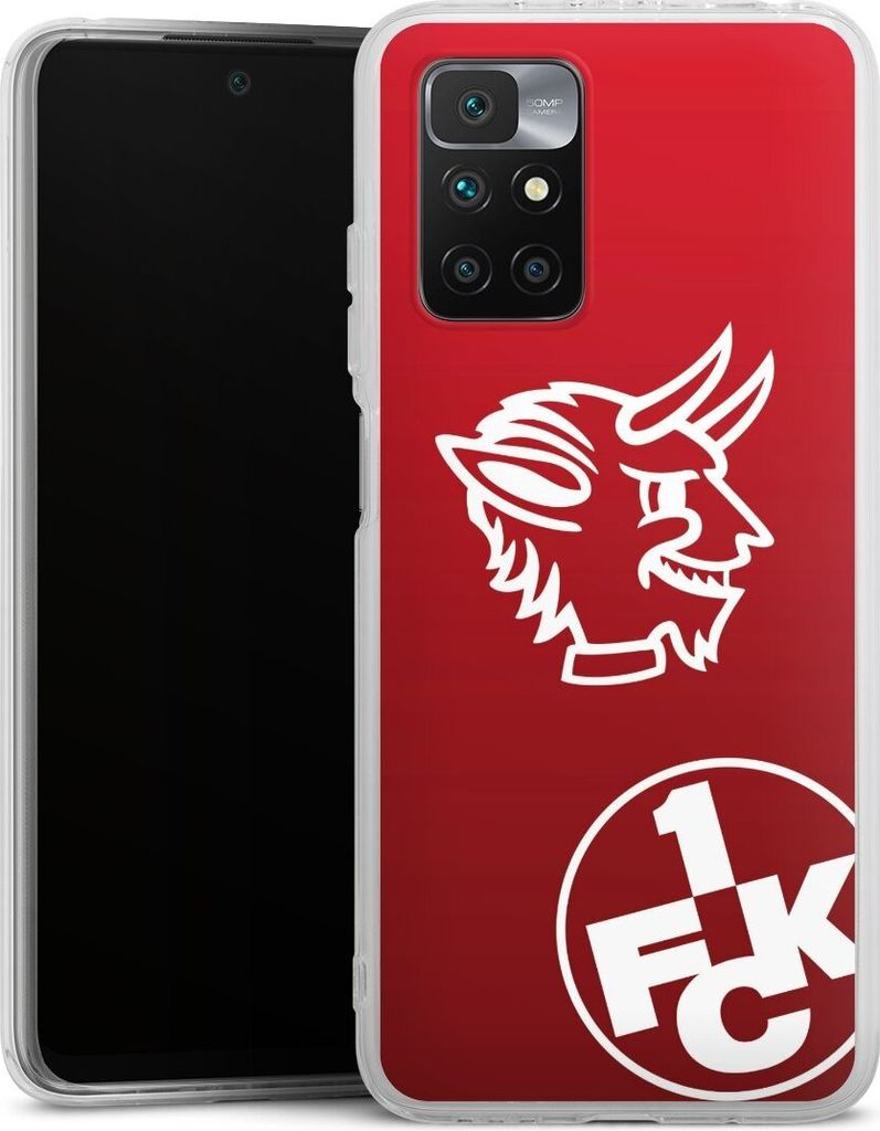 DeinDesign Handyhülle für Xiaomi Redmi 10 Silikon Hülle Case Smartphone Schutzhülle 1. FC Kaiserslautern Offizielles Lizenzprodukt Teufel