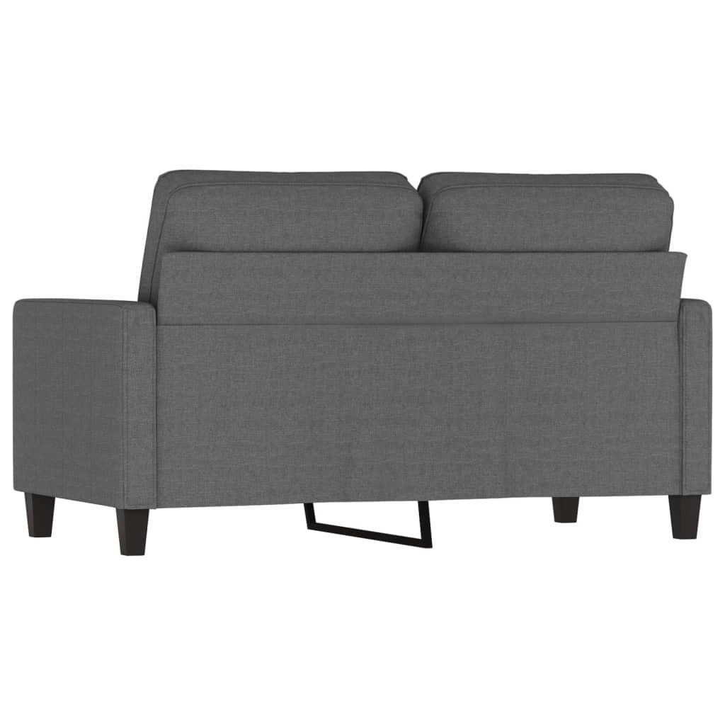 Möbel 2-Sitzer-Sofa Dunkelgrau 120 cm Stoff - Klassische Produktbild 5