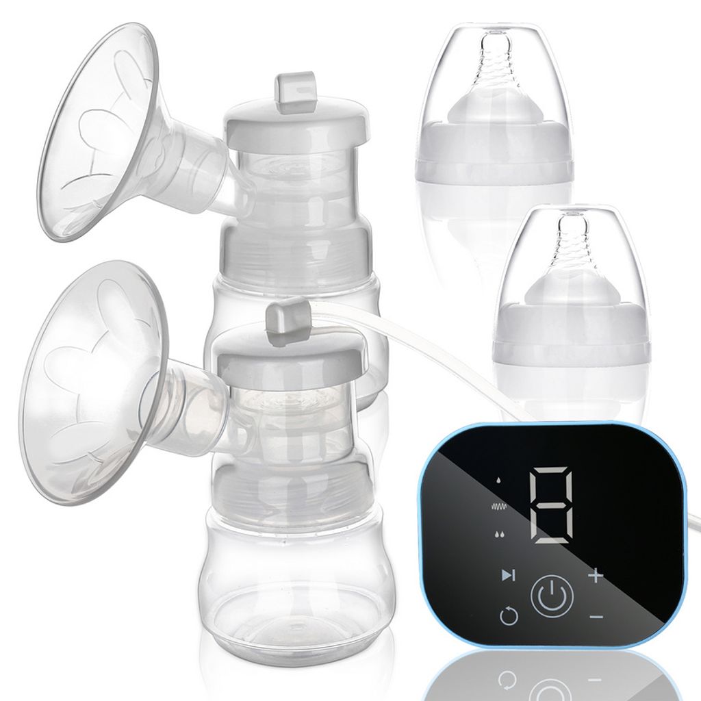 Elektrische Doppel Milchpumpe Laktation Baby Pumpe Ernährung Tragbare Brustpumpe 