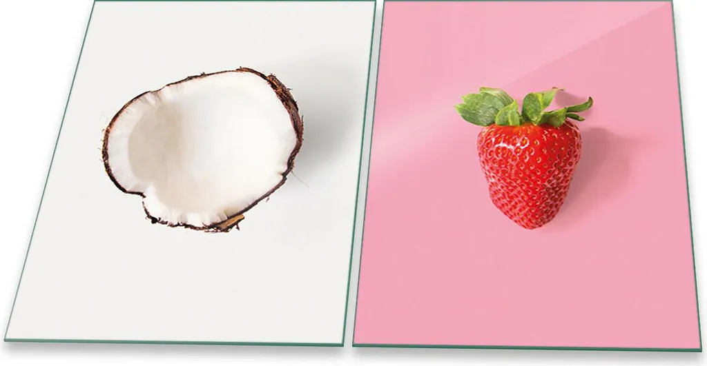 Coprifornelli Vetro Universale Frutta 2x40x52 - Regala Colore alla Cucina