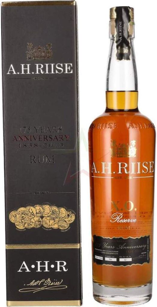 A.H. Riise X.O. Reserve 175 Years Anniversary Rum Limited Edition 42 % 0,70 Liter