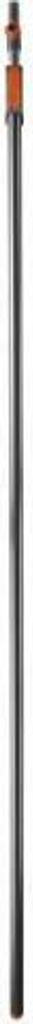 A close-up, vertically oriented image of a telescopic pole.