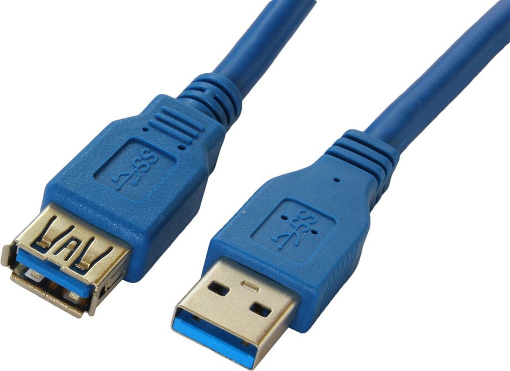 1,80 m USB 3.0 Verlängerungskabel (Stecker A - Buchse A) Produktbild 