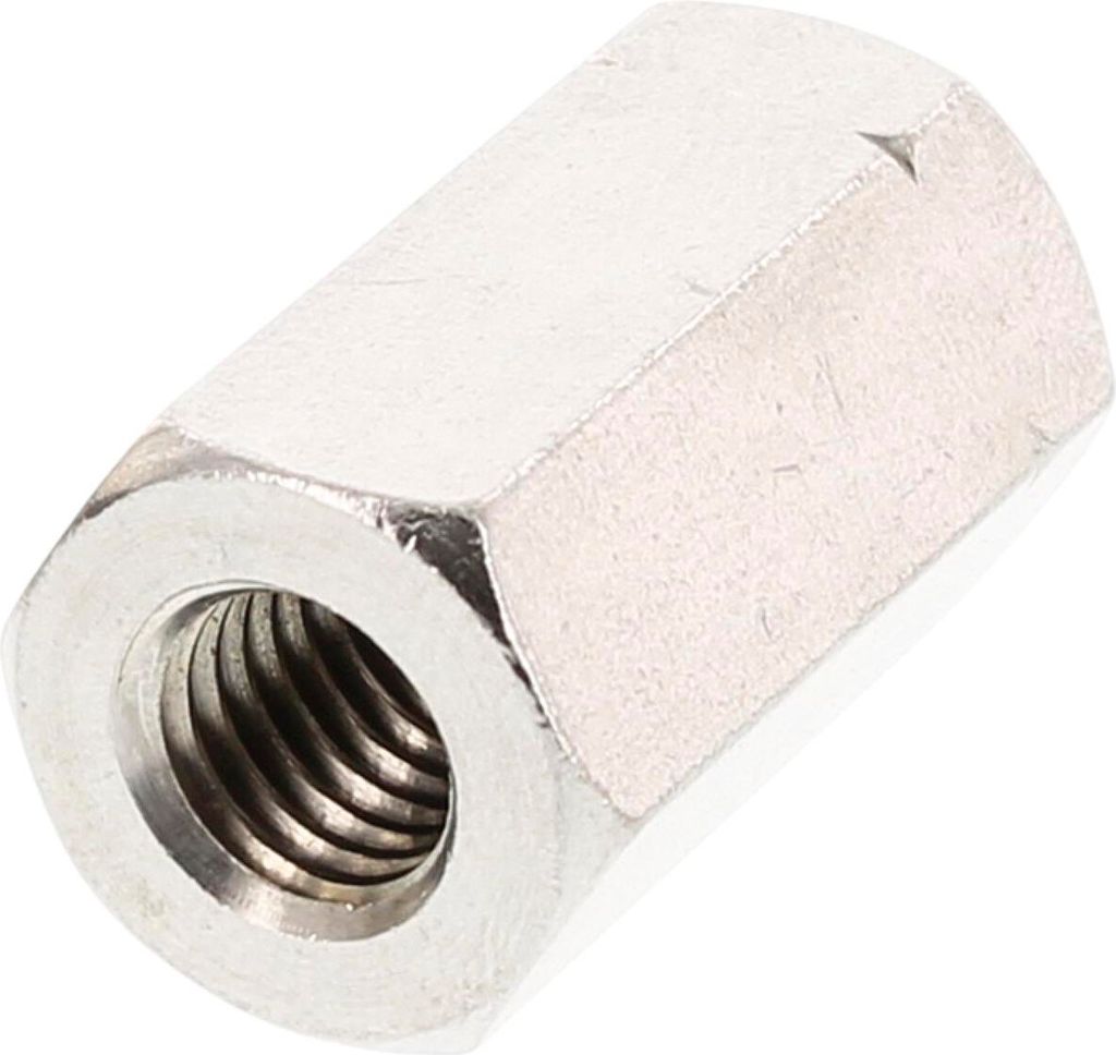 Sechskant Langmutter (Verbindungsmutter) DIN6334 Mutter ø M10x25 mm A2 Edelstahl