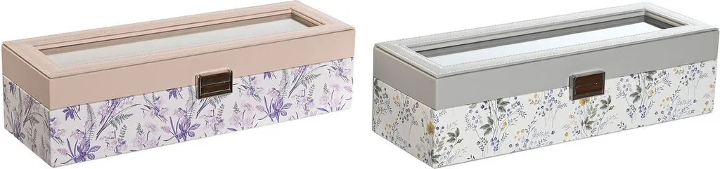 Coffret de rangement montres design 2 pièces DKD Home Decor 33x11x9 cm