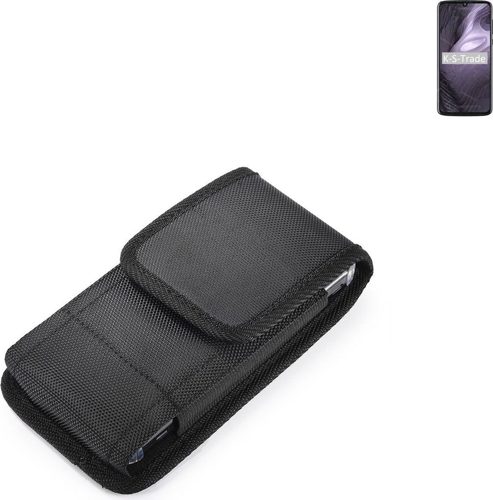 Holster Gürteltasche kompatibel mit Motorola Moto Z4 Play Holster Gürtel Tasche wasserabweisend Handy Hülle Schutz Hülle Outdoor schwarz K-S-Trade