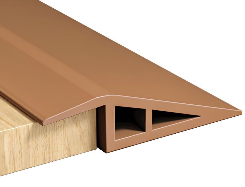 Türschwelle 1m x 5cm PVC selbstklebend Übergangsprofil 5-10mm RANJIMA