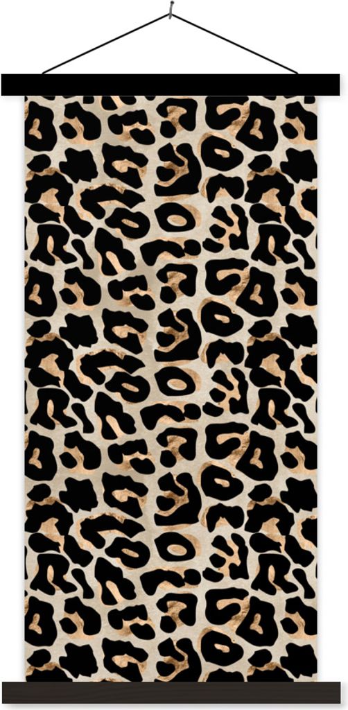 MuchoWow® Textilposter Pantherdruck - Braun - Luxus 60x120 Produktbild 