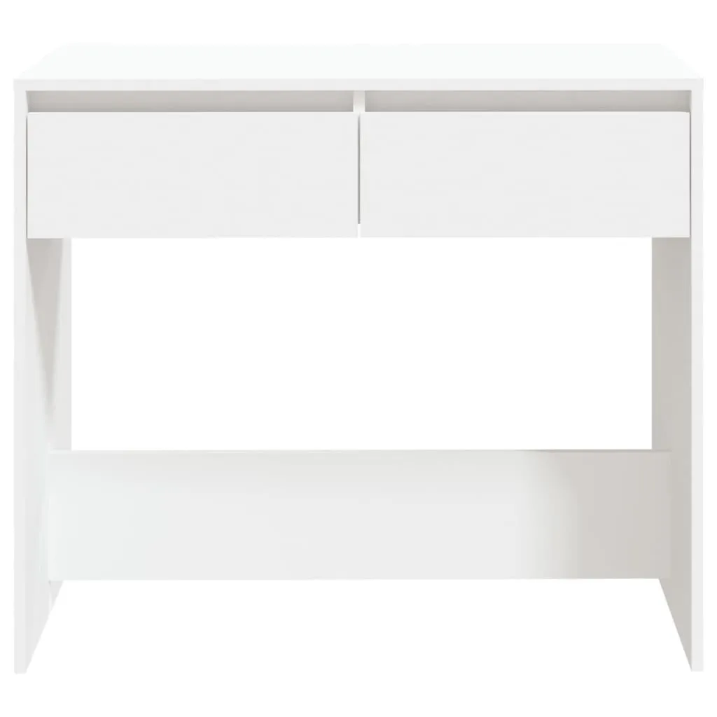 Table Console d'Entrée Blanche Idéale pour Ranger vos Clés et Déco