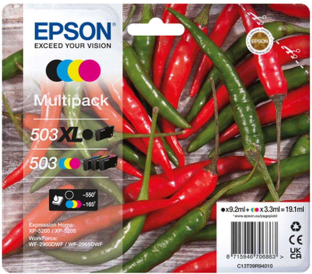 EPSON inchiostro C13T09R94010 503XL/503 Multipack Immagine del prodotto 