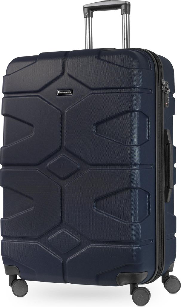 HAUPTSTADTKOFFER - X-Kölln - Hartschalen-Koffer Koffer Trolley Rollkoffer Reisekoffer, TSA, 76 cm, 120 Liter,Dunkelblau