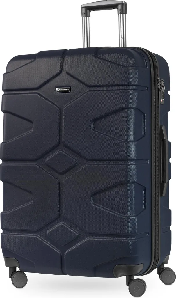 HAUPTSTADTKOFFER - X-Kölln - Valigia rigida Trolley con ruote Valigia da viaggio, TSA, 76 cm, 120 litri, blu scuro - 1