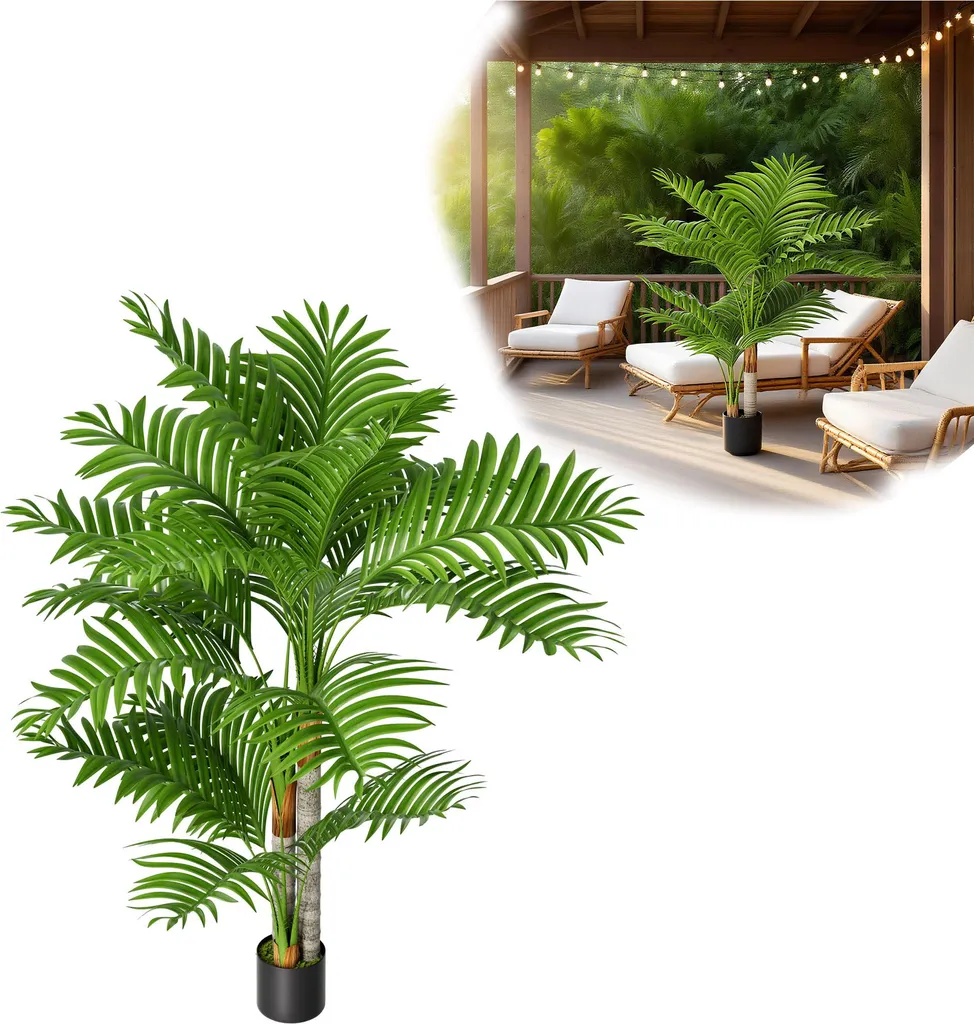 Plante artificielle type Palmier 150cm réaliste déco maison et bureau