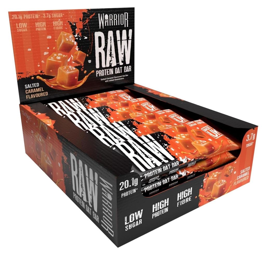 Warrior Raw Protein Riegel Flapjack 12 x 75 g – Produktbild 