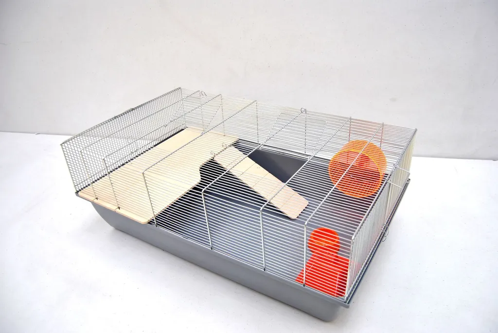 Gabbia per Criceti 78x47x30cm Grigia | Accessori Roditori Inclusi