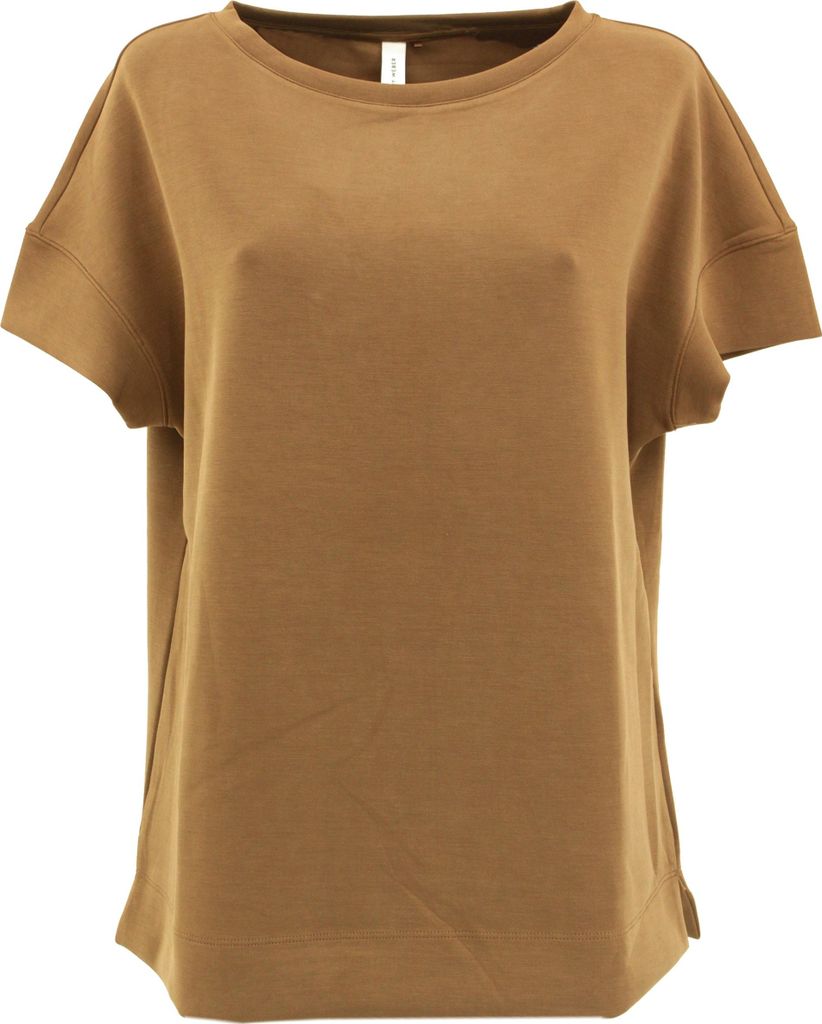 29692 Gerry Weber, , Damen T-Shirt Top , dichter Jerseystoff, schokobraun, 38