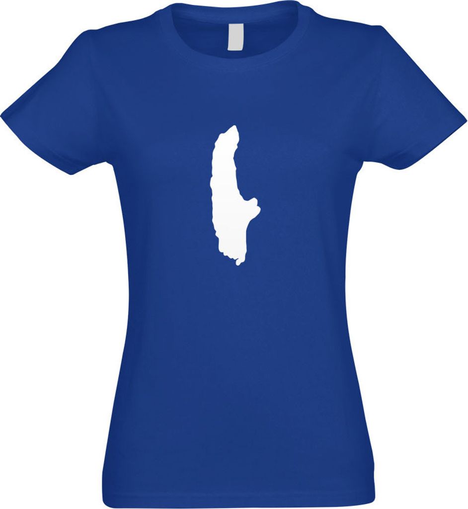 Kiwistar - T-Shirt tailliert - Damen - royal - Ammersee - Deutschland - See - mit Motiv Bedruckt - Funshirt Design - Sport - Freizeit - Damen - S