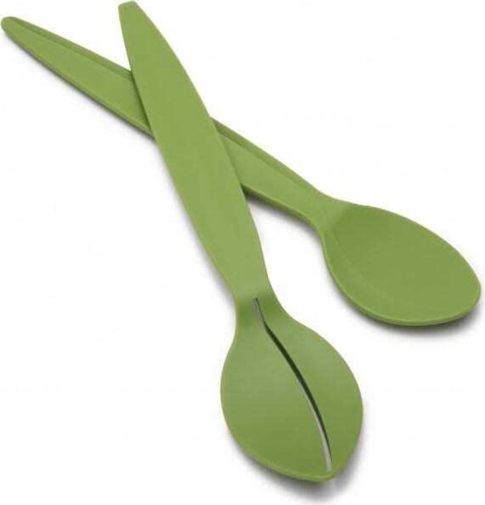 PELEG DESIGN - Juicepair Salatbesteck und Zitronenpresse | 2 in 1 Salatbesteck Kunststoff | Lemon Squeezer | Handpresse manuell
