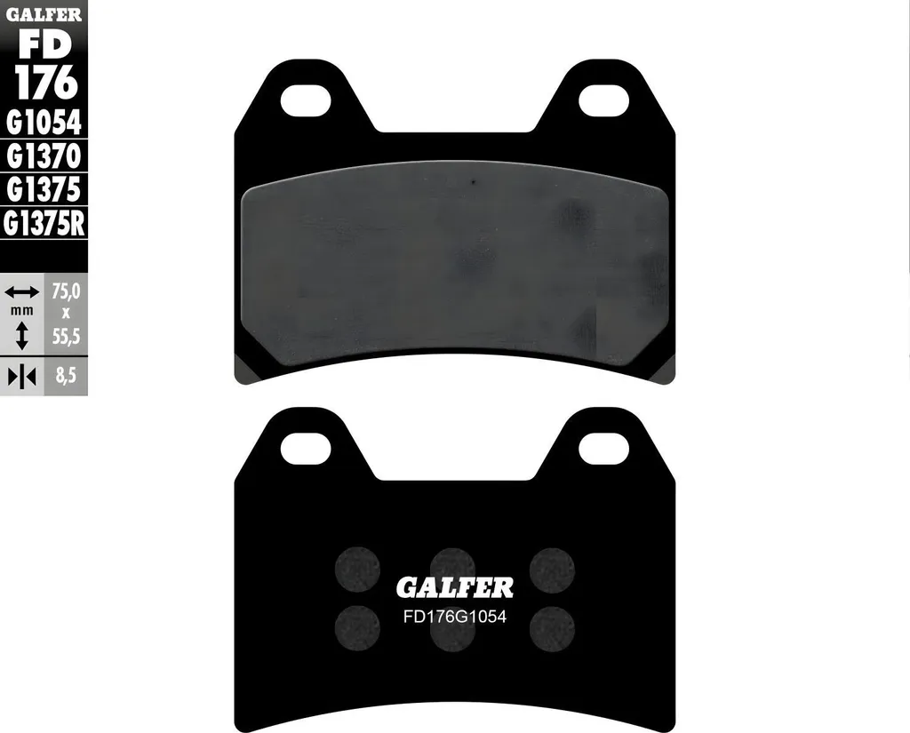 Plaquettes de frein avant Galfer FD176G1054 à haute friction moto
