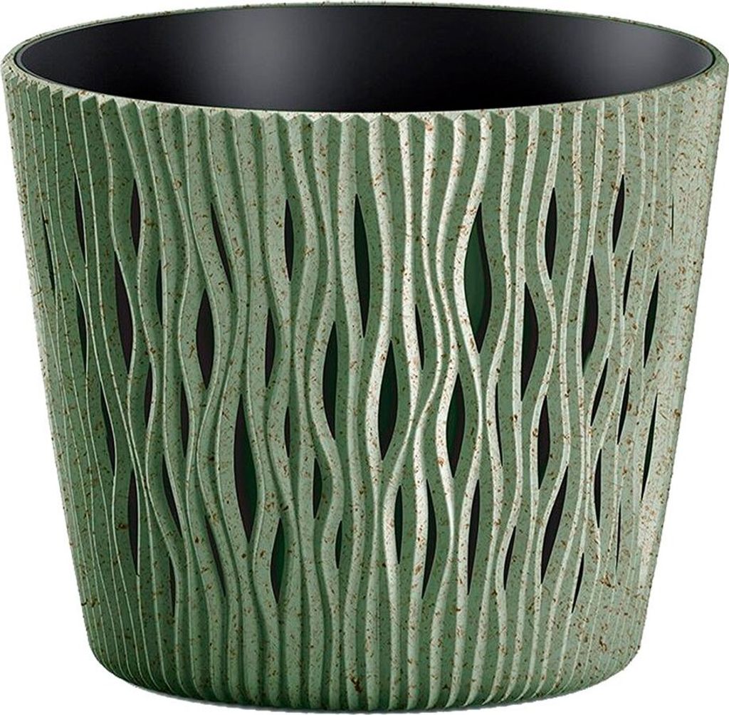 Prosperplast Blumentopf SANDY Rund Grün 18,9 cm Produktbild 