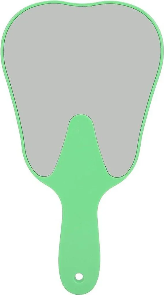 Miroir dentaire de poche pratique coloris vert avec manche ergonomique