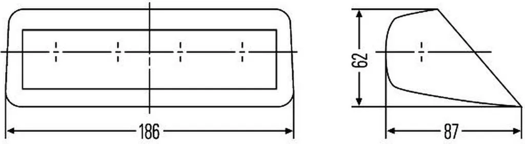 Signalisation arrière 12V Matrix HELLA pour CITROËN feu stop rouge