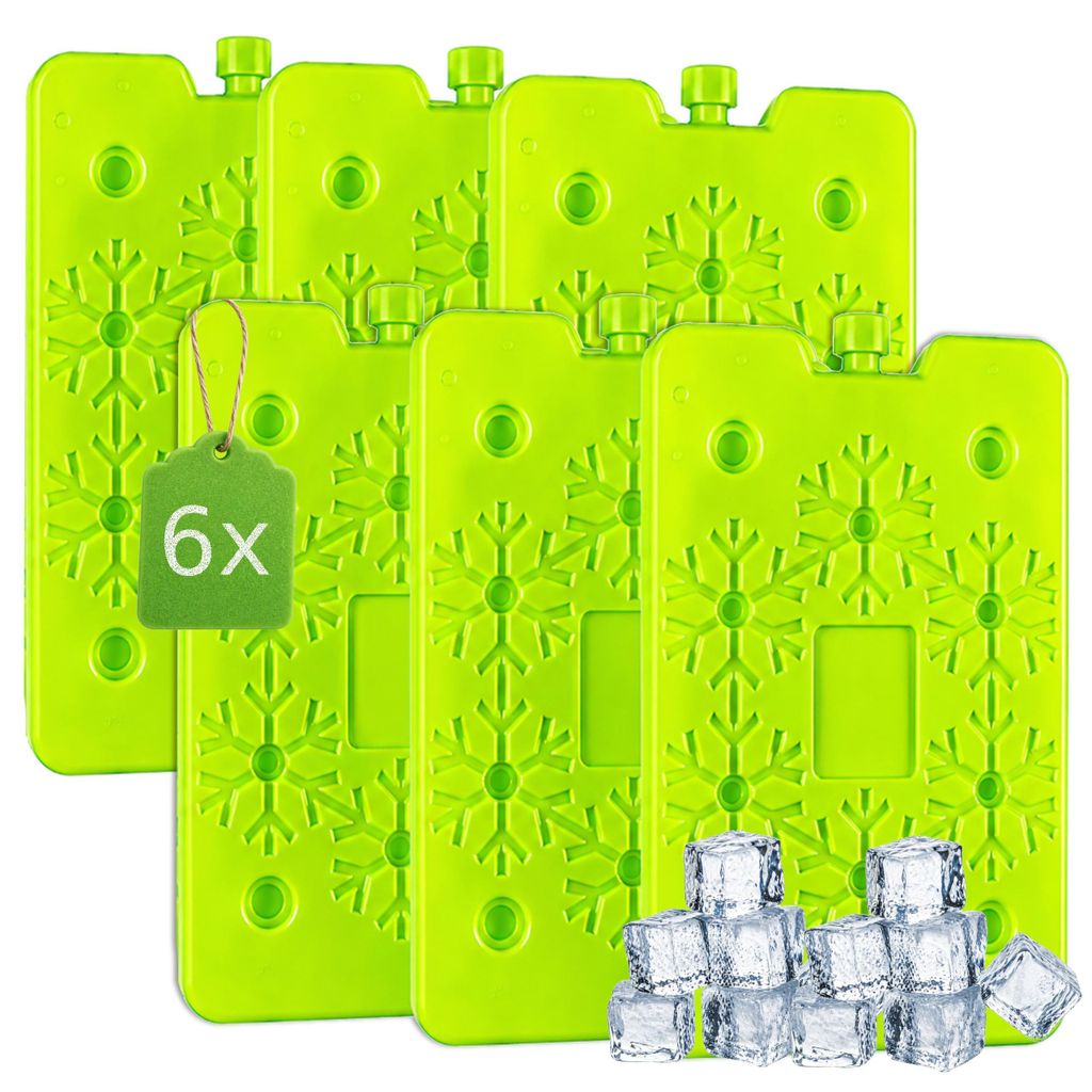 KRUMAD 6er-Set Kühlakku 200 ml – wiederverwendbares Kühlelement für Kühltasche, Kühlbox & Lunchbox, ideal für Camping, Reisen & Einkäufe