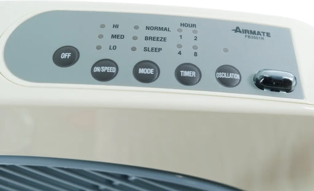 Ventilateur de Table Carré Airmate - Programmable avec Télécommande 8h - 4