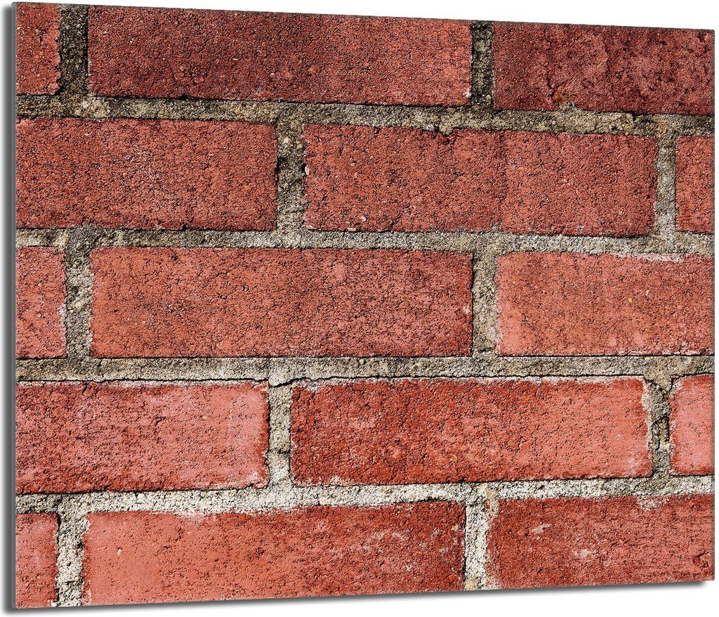 Glasschutzplatte für Herd 60x52 Brick
