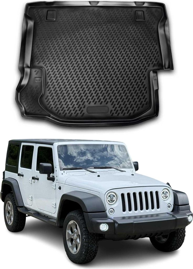 Tapis de coffre pour Jeep Wrangler 2007-2017 Caoutchouc TPE Image du produit 