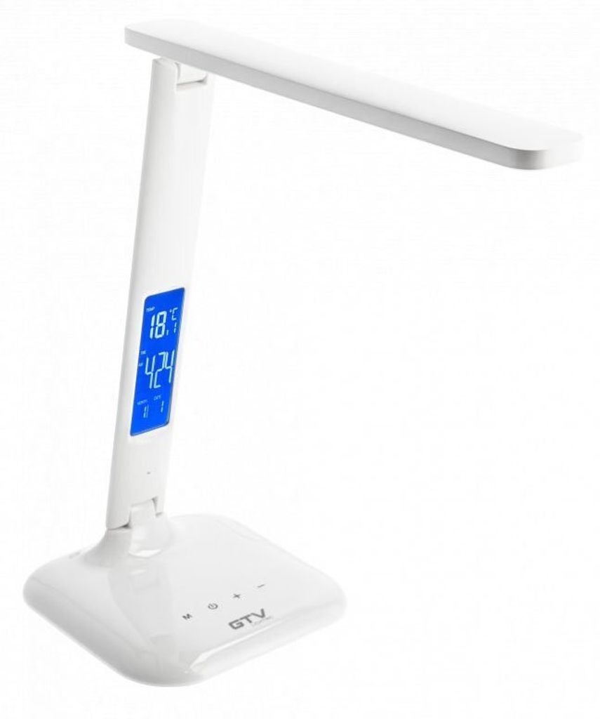 GTV - Schreibtischlampe LINEAR 7W, 420lm,AC220-240V,3-CCT,5-stufig dimmbar,PF>0,5,RA>80,Weiß