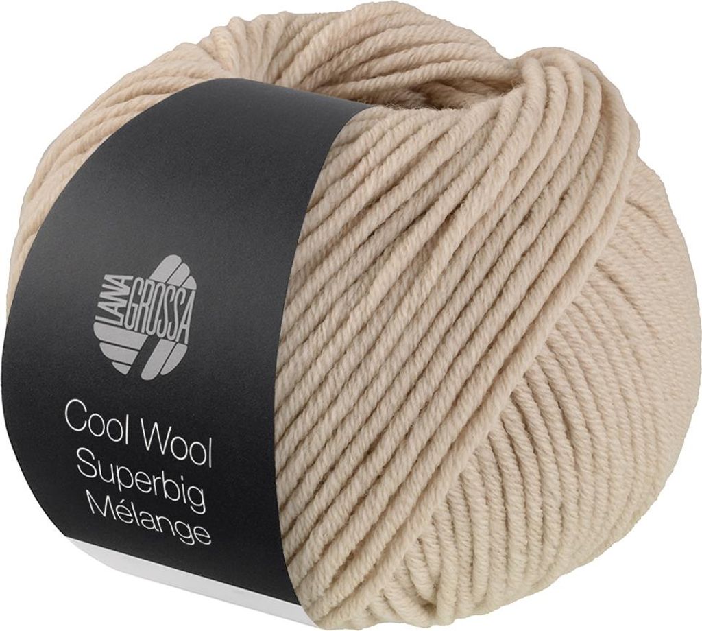 Lana Grossa - Cool Wool Superbig Melange 0214 beige meliert