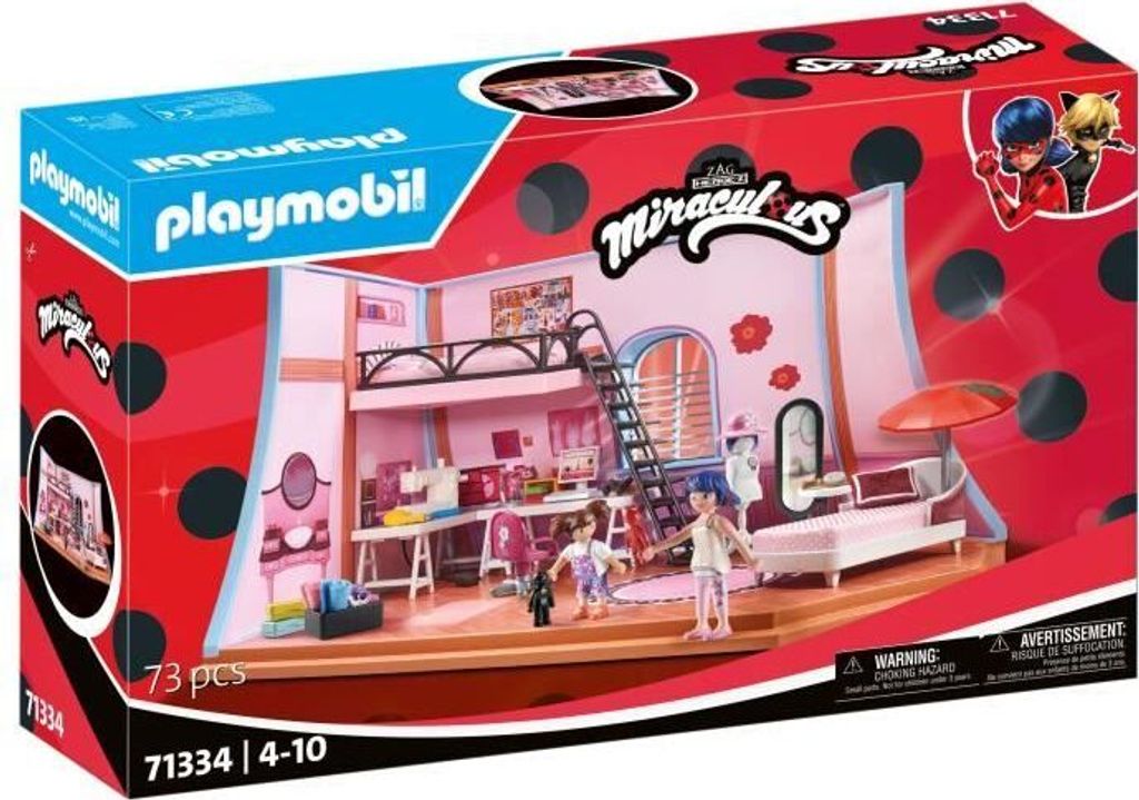 PLAYMOBIL 71334 Miraculous: Marinettes Zimmer