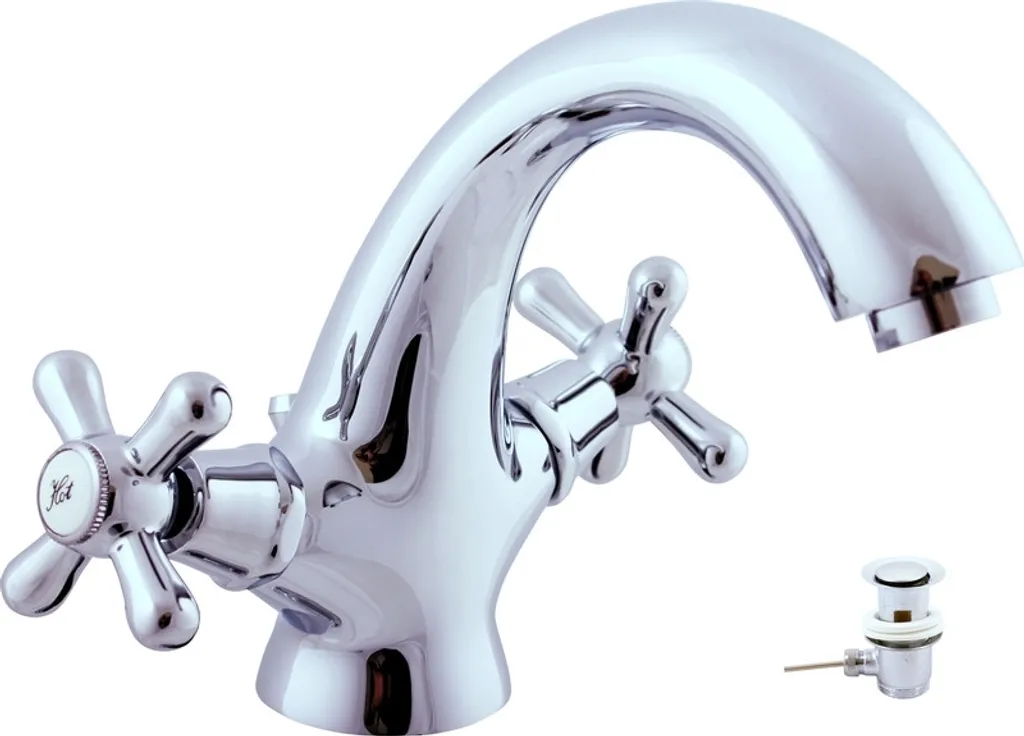 Slezák-RAV Miscelatore per lavabo Slezák RAV Morava Retro MK129 Colore: cromo, Dimensione: 1/2''