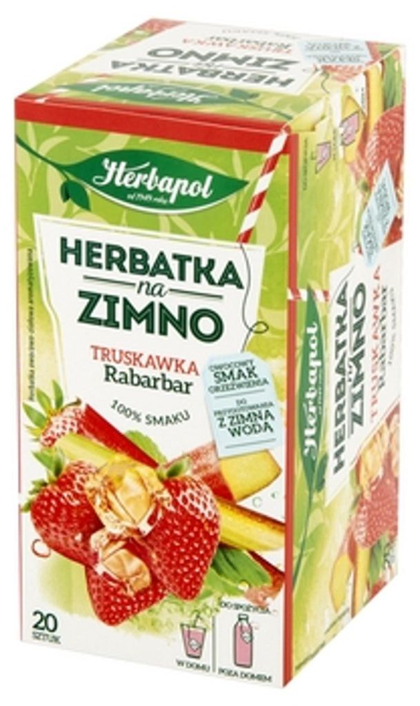 Herbapol Studený čaj Jahoda a rebarbora (20ks), 56166 Obrázek produktu 