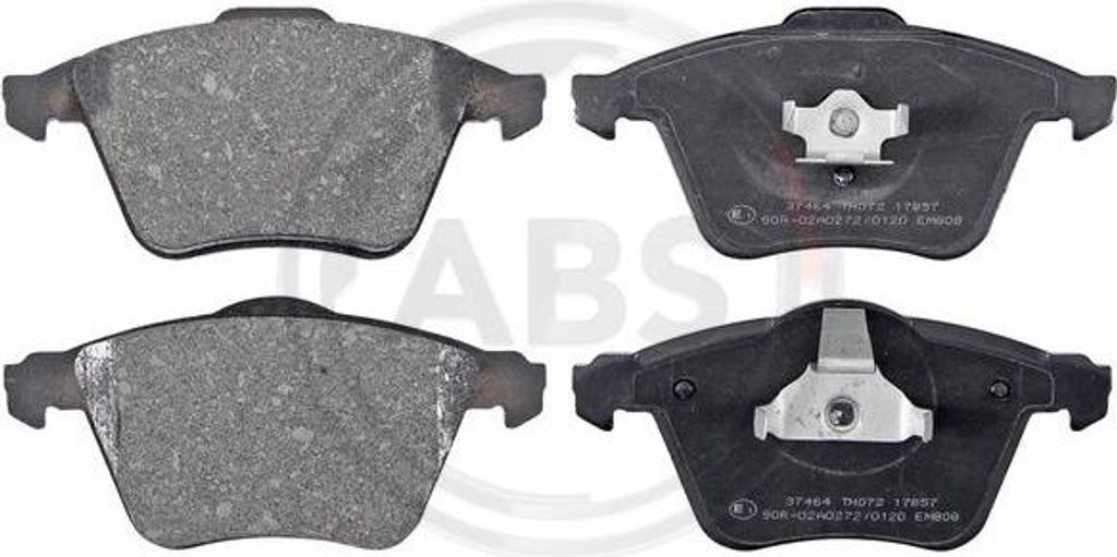 A.B.S. 37464 Bremsbelagsatz, Scheibenbremse OE 93195754 kompatibel mit V50, V40, S40, C70, C30, Vectra, Signum, 3, Focus
