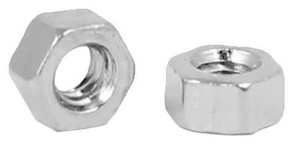 200Stk.M1,4 x 1,5 mm vernickelte Au?ensechskantmuttern Befestigungselemente DIN 934