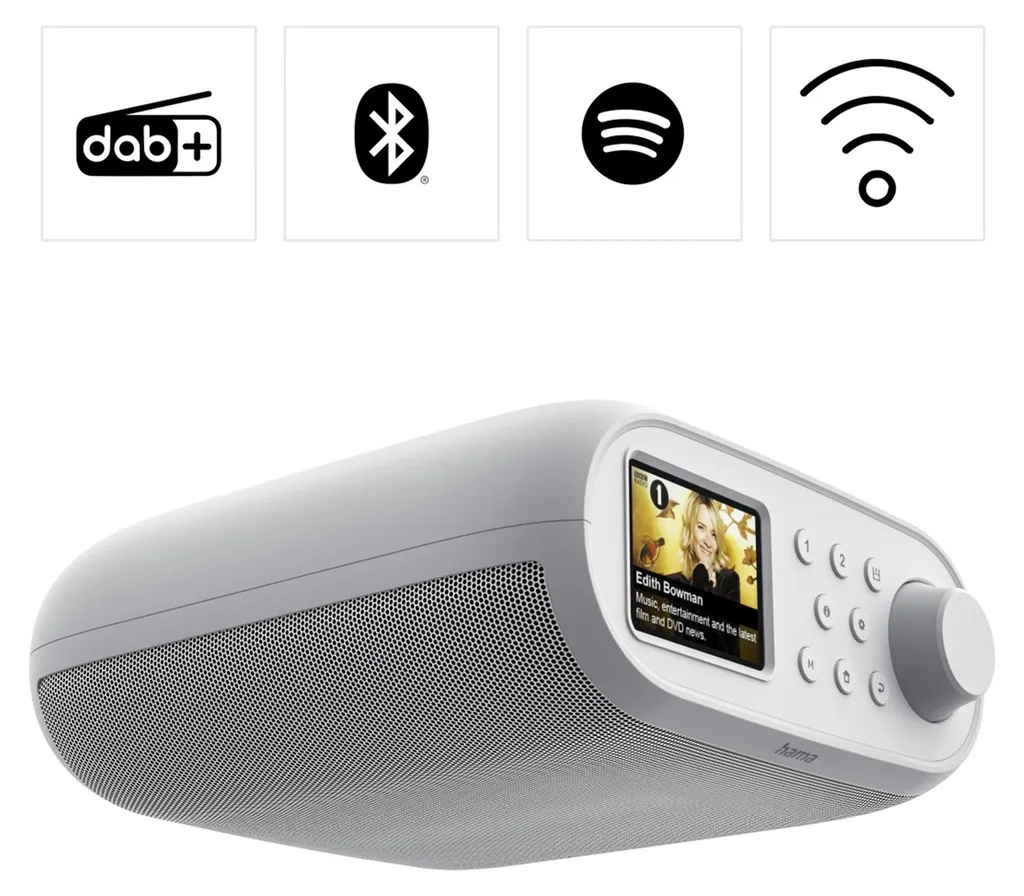 Hama DIR400 blanc Radio Internet DAB+ avec Bluetooth et App Control