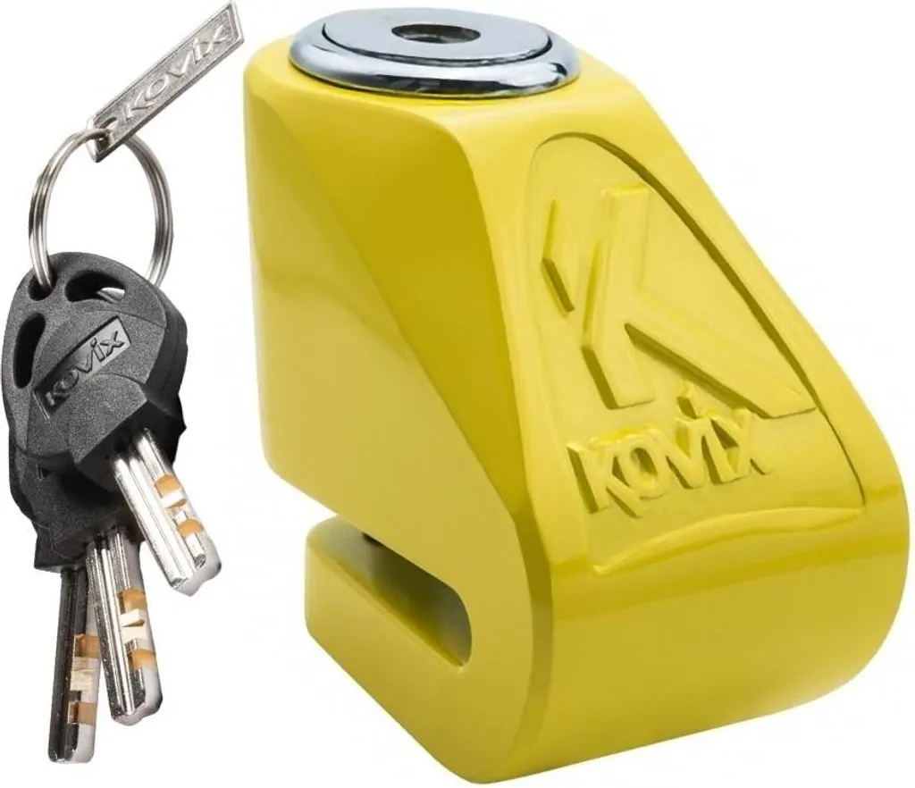 Antifurto Bloccadisco KOVIX KN1 Giallo Fluo per Moto e Scooter - 3