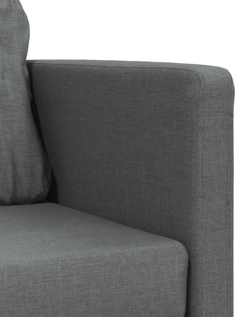Bodensofa mit Schlaffunktion Dunkelgrau 112x174x55 cm Stoff Produktbild 8