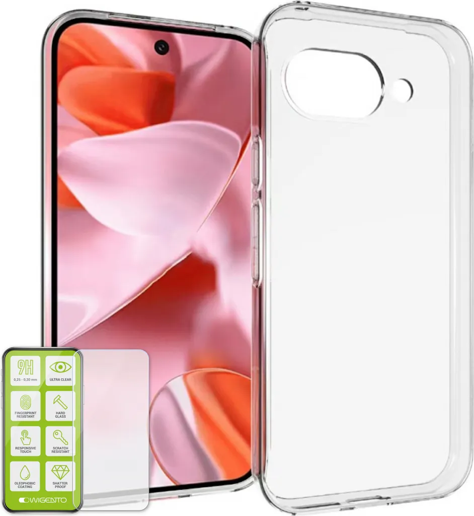 Cover Google Pixel 9a Slim Silicone Trasparente + Protezione Schermo