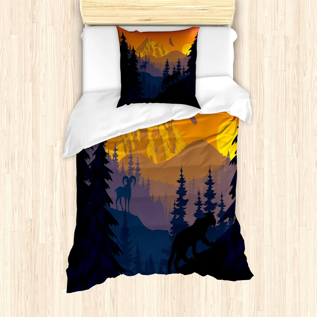 ABAKUHAUS Copripiumino Leone Antiacaro - Letto Singolo 135x200